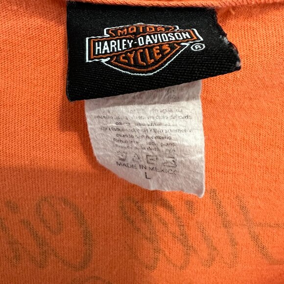 Harley-Davidson, Hill City, South Dakota, Orange T-Shirt, Size: L - Picture 4 of 4